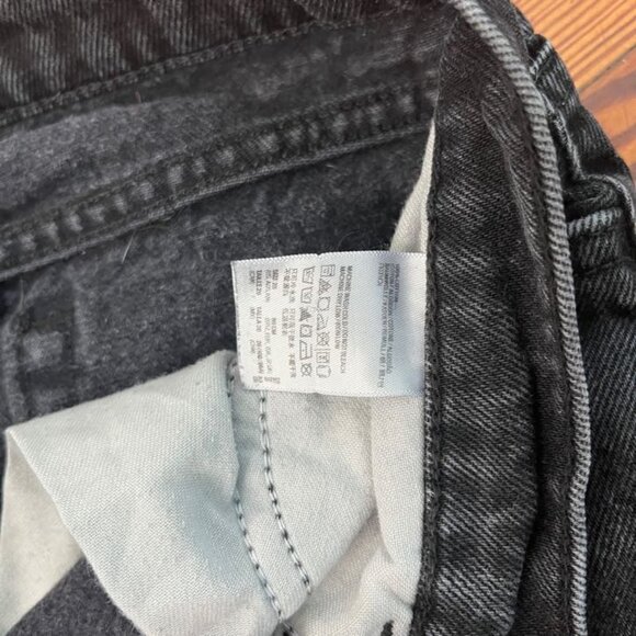 american apparel black denim distressed edge size 26 - Picture 3 of 3
